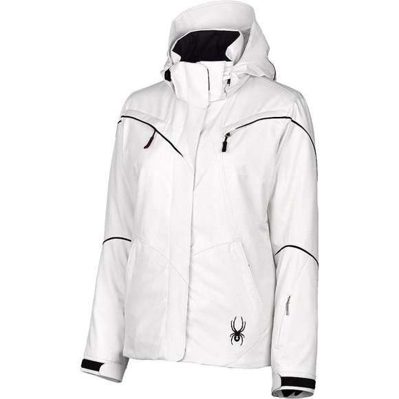 spyder white ski jacket